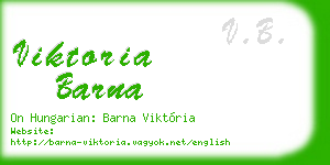 viktoria barna business card