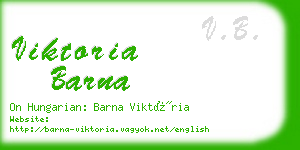 viktoria barna business card